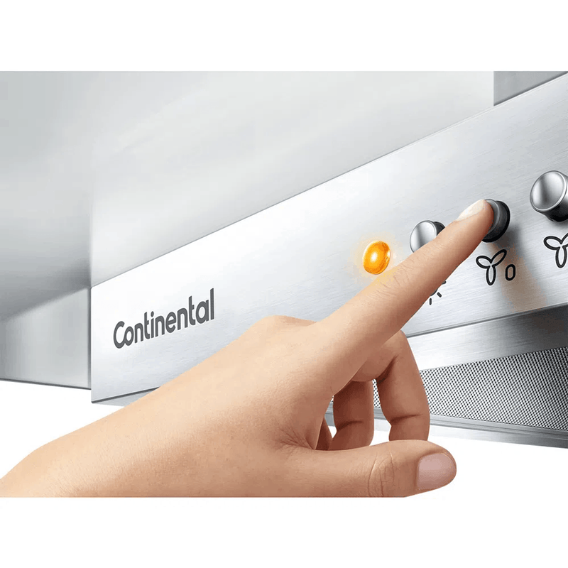 Coifa de Parede Continental 60cm Inox com Vidro (CC6VX)