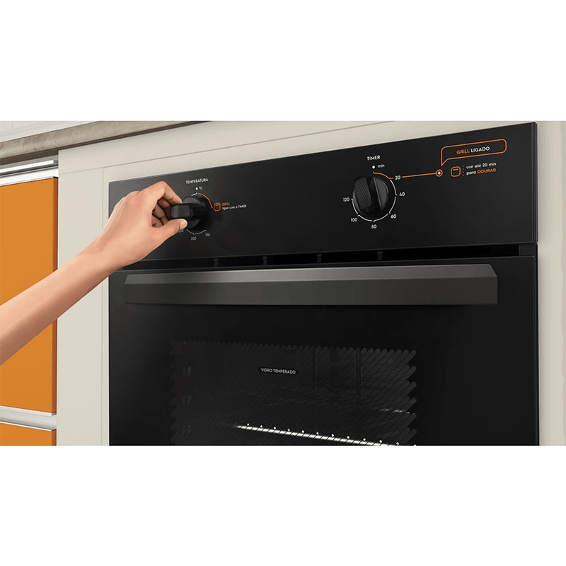 Forno de Embutir Continental a Gás 73 litros com Grill e Timer - Continental (OC8GP)