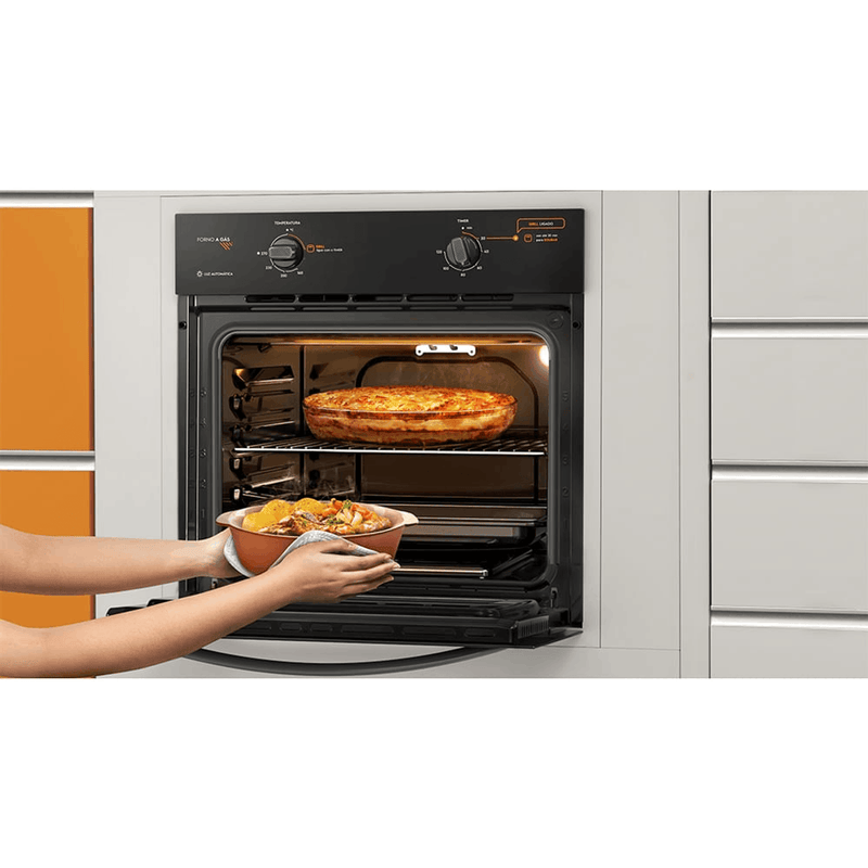 Forno de Embutir Continental a Gás 73 litros com Grill e Timer - Continental (OC8GP)