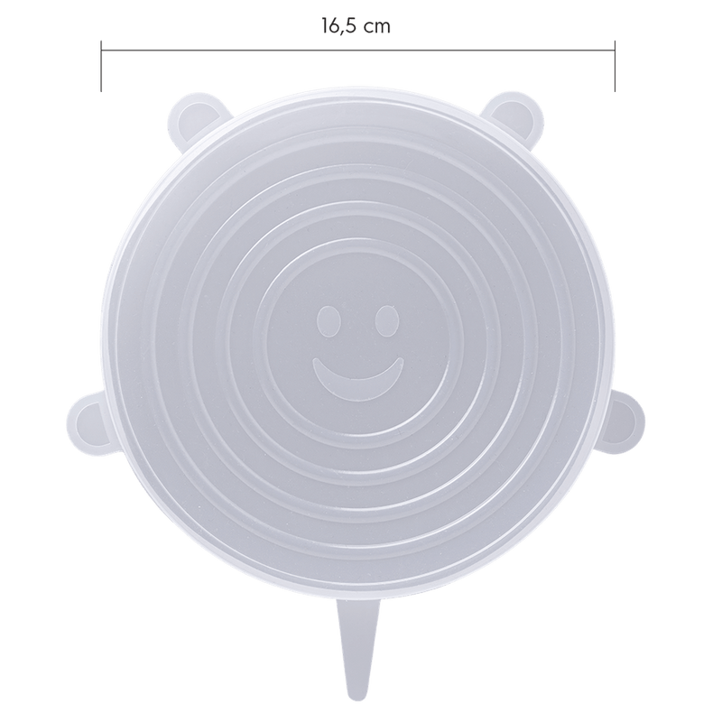 Kit 6 Tampas de silicone flexíveis Continental