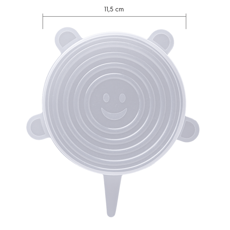 Kit 6 Tampas de silicone flexíveis Continental