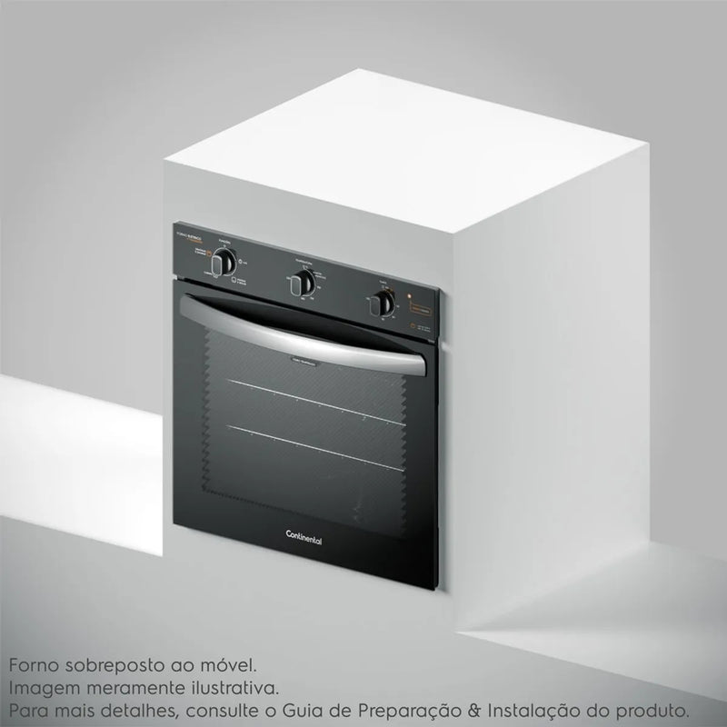 Forno de Embutir Elétrico Continental 80L com TOPLimpaFácil (OC8EM)